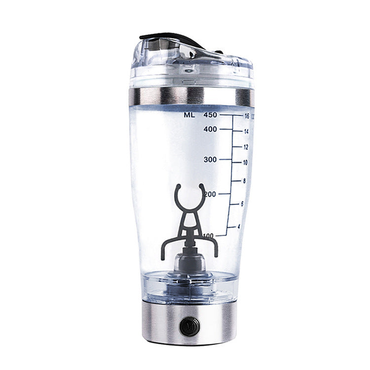 Electric Protein Shaker Bottle – USB Rechargeable Vortex Blender (600mL)