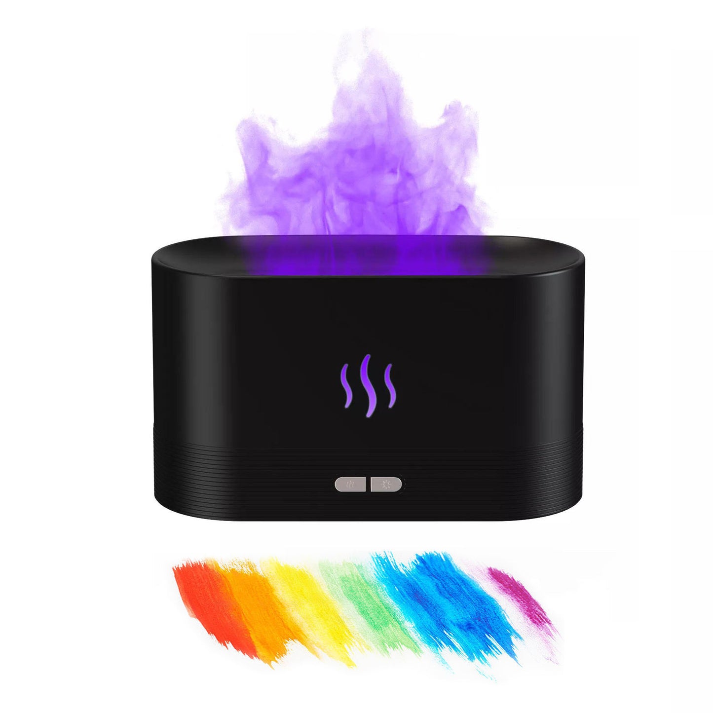Flame Effect Aroma Diffuser – RGB LED Humidifier with Essential Oil Option (180mL)