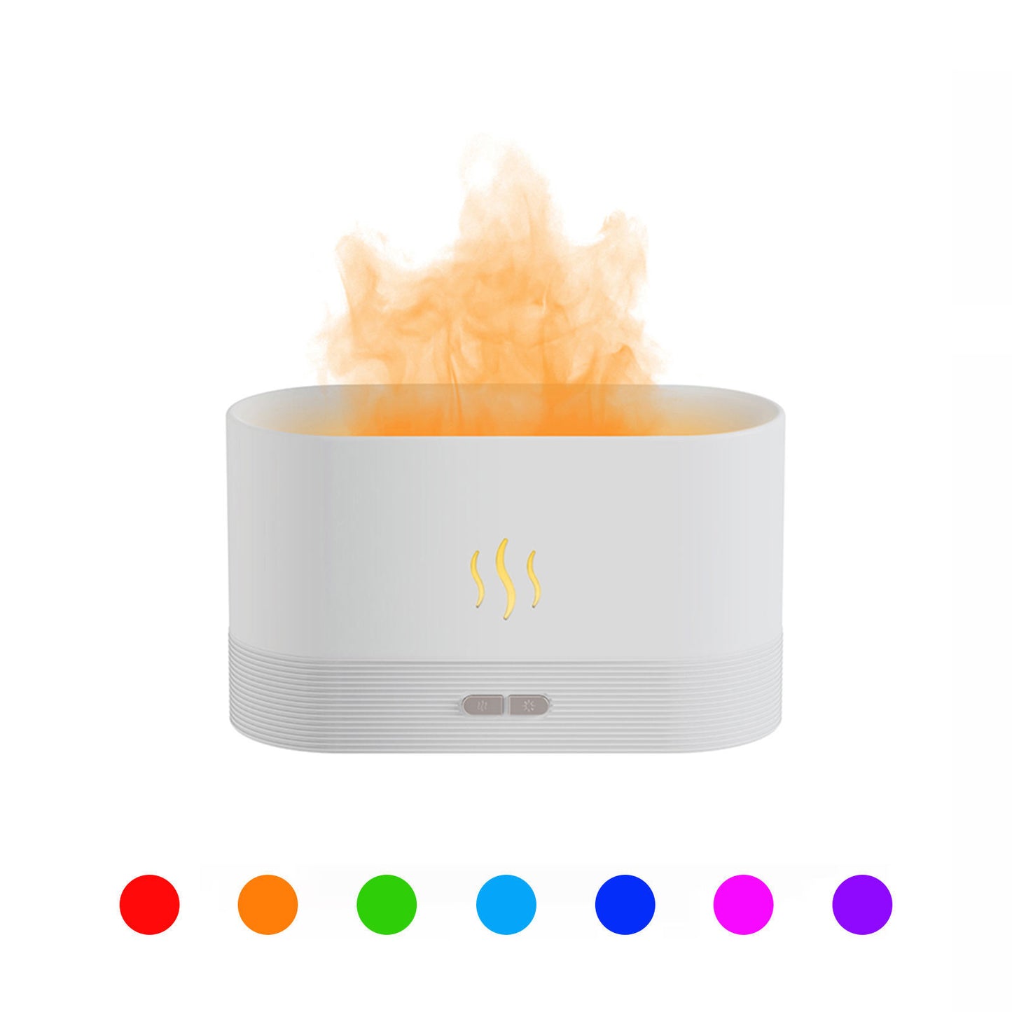 Flame Effect Aroma Diffuser – RGB LED Humidifier with Essential Oil Option (180mL)