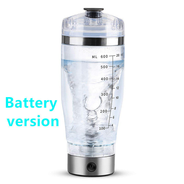 Electric Protein Shaker Bottle – USB Rechargeable Vortex Blender (600mL)